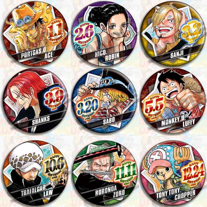 Official Merchandise Anime - One Piece Anime-Abzeichen-Set, offizielle Merchandise 2020,