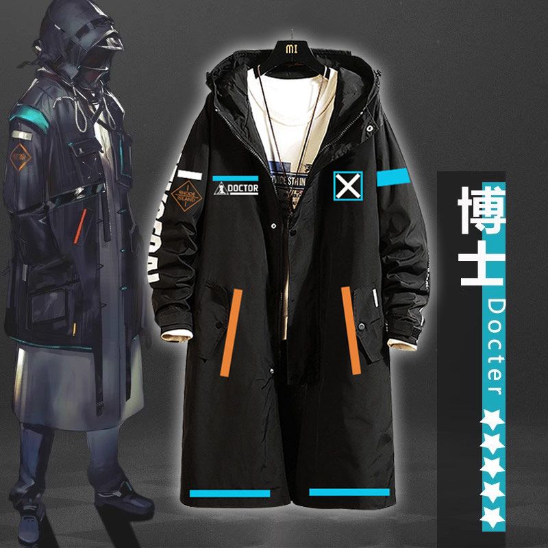 Unique Anime Merchandise - Arknights Kreativer und einzigartiger Anime-Merchandise-Mittellanger Trenchcoat,