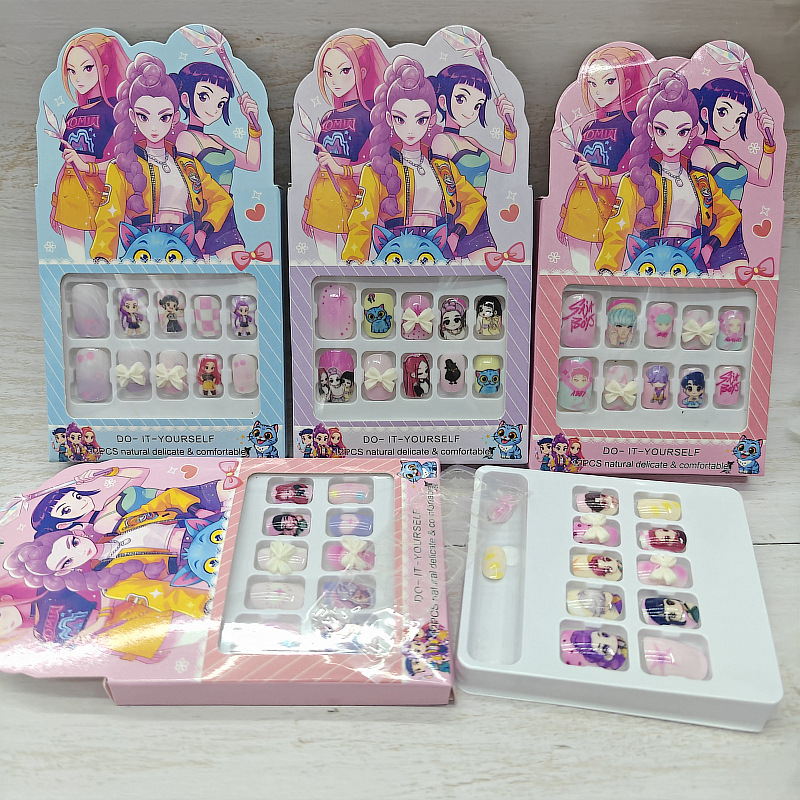 Anime Merchandise Nepal - Mädchen-Gruppen-Boutique Cartoon DIY Vollflächige tragbare Nagelaufkleber
