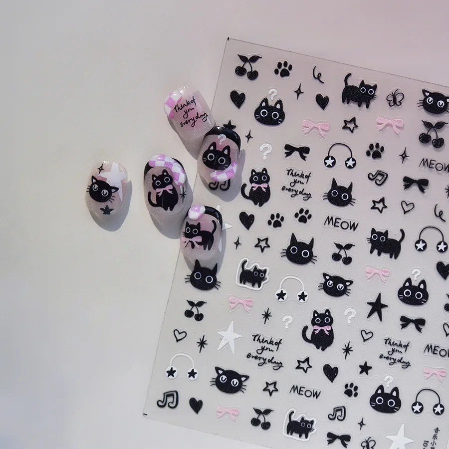 Süße schwarze Katze Kätzchen N – Anime Merchandise Nepal Bewertung und Preis