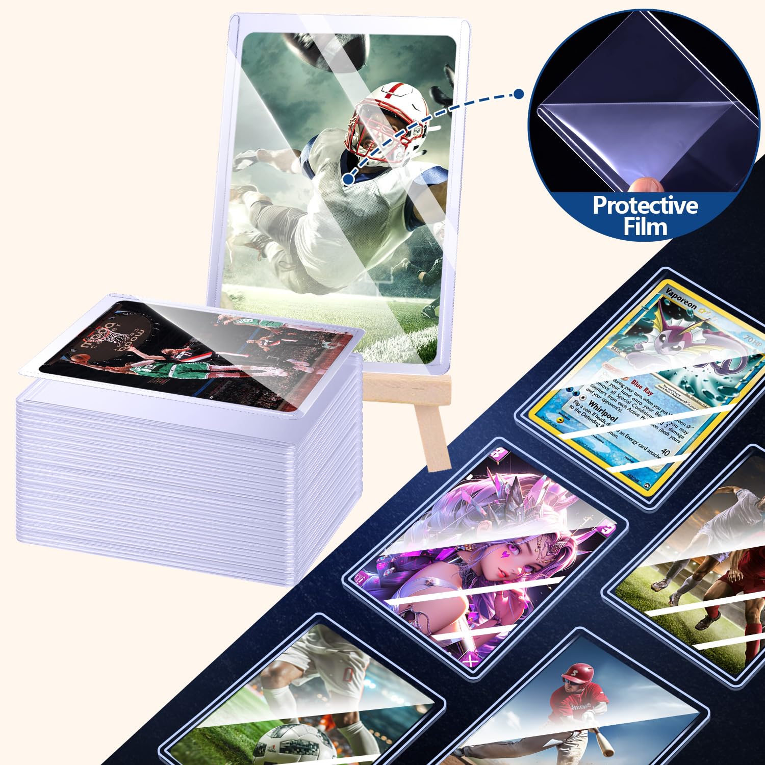 25–50 Stück harte Kartenhüllen – Collector Card Sleeve Bewertung und Preis