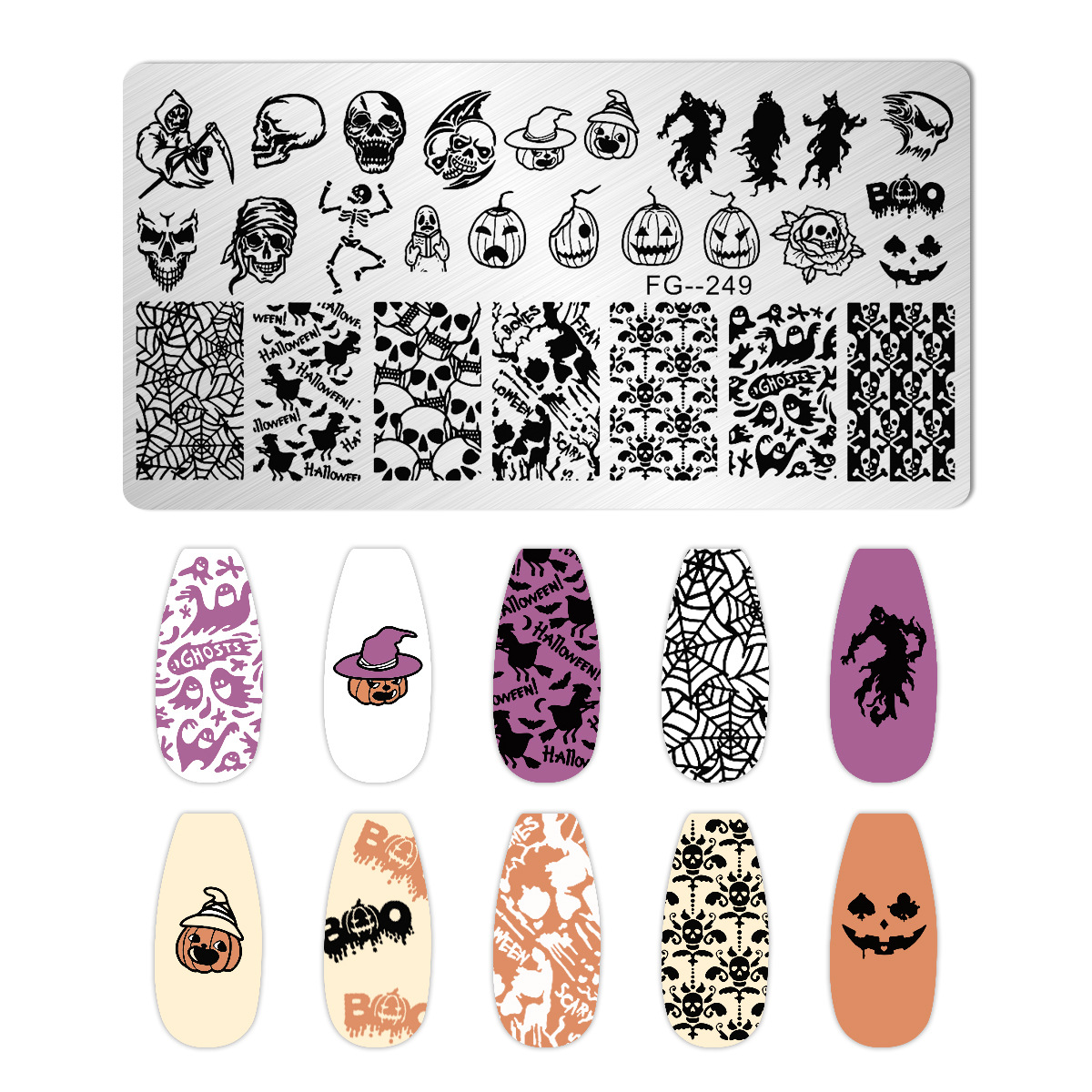 Cartoon Halloween Nail Art Sta – Anime Merchandise Nepal Bewertung und Preis